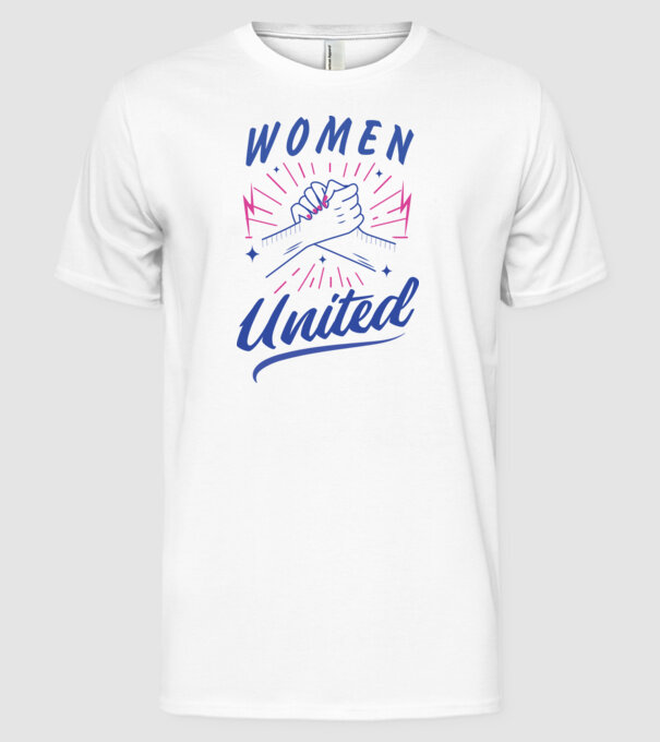 Women United tricou Ziua Femeii model alb pe tricou