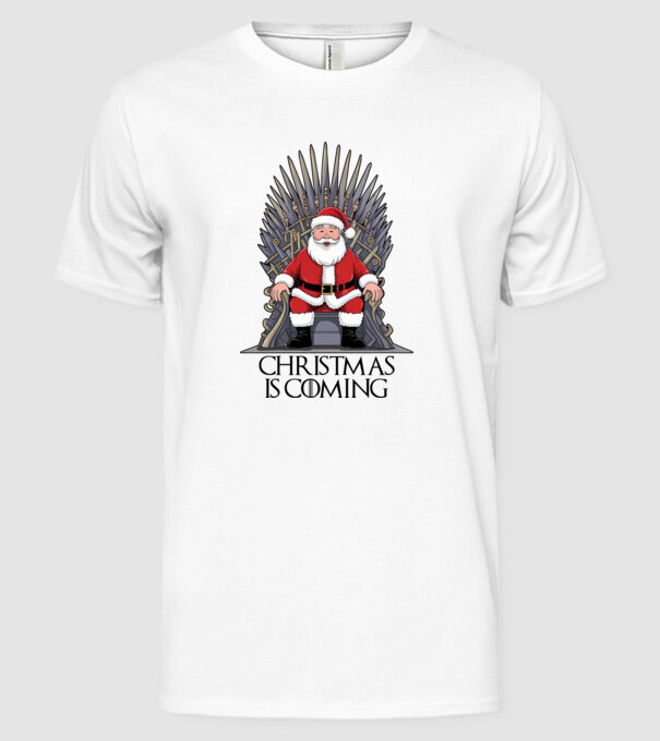 Christmas is Coming Alb model alb pe tricou