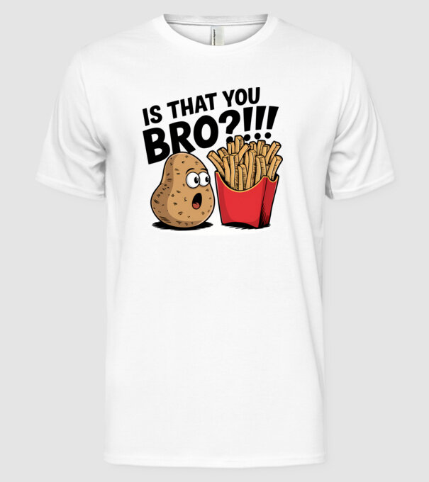 Is that you BRO?!! Alb model alb pe tricou
