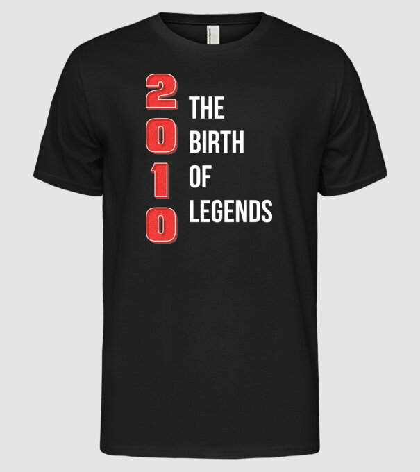 2010 the birth of legends model negru pe tricou