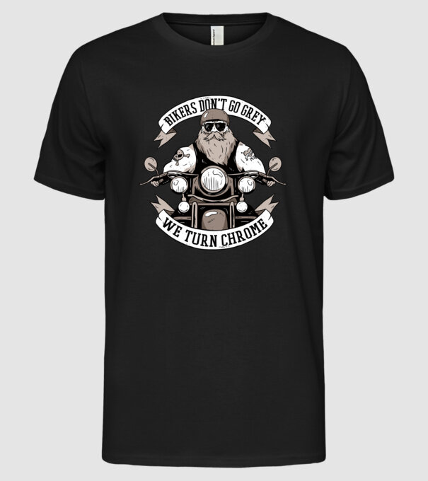 Motocicliștii nu devin cărunți model negru pe tricou
