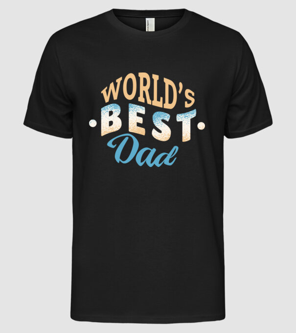 Cel mai bun Tătic din lume model negru pe tricou