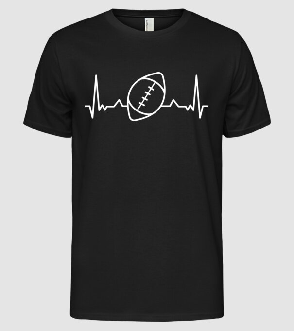 Fotbal american Evoluție model negru pe tricou