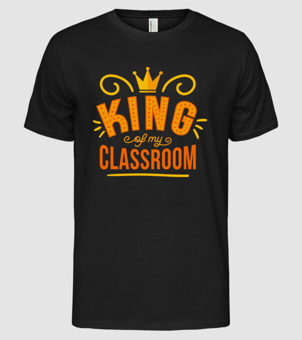 Regele clasei model negru pe tricou