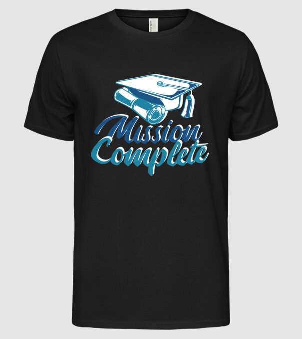 Absolvire cu succes model negru pe tricou