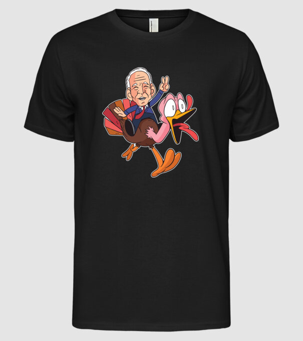 Biden Thanksgiving model negru pe tricou