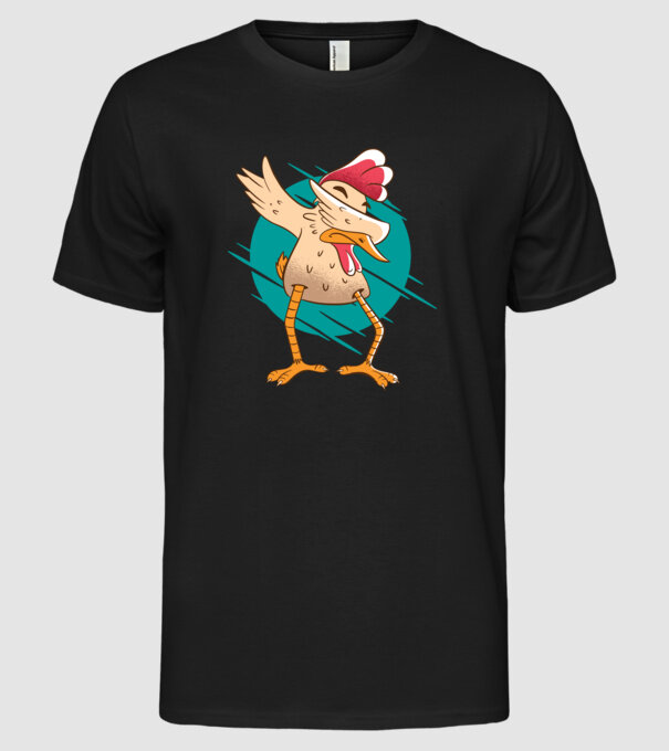 Pui DAB model negru pe tricou