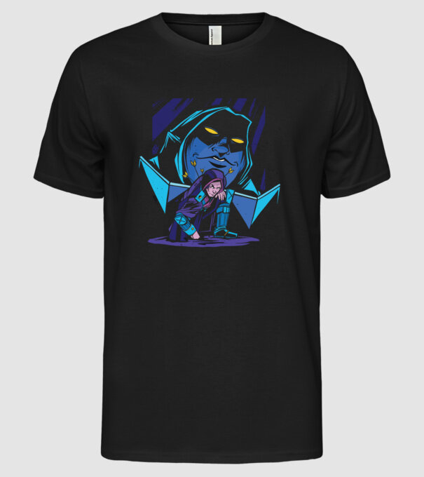 Dungeon Master model negru pe tricou