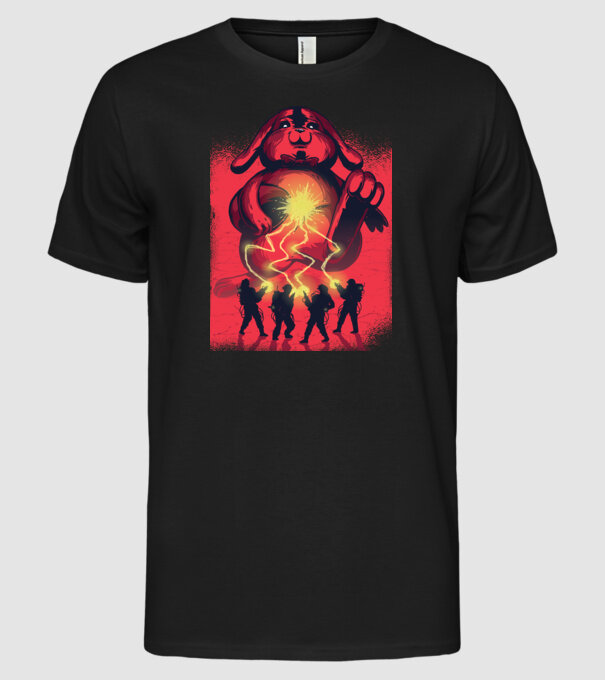 Easter Busters model negru pe tricou