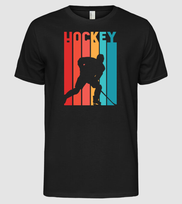 Hochei Retro model negru pe tricou
