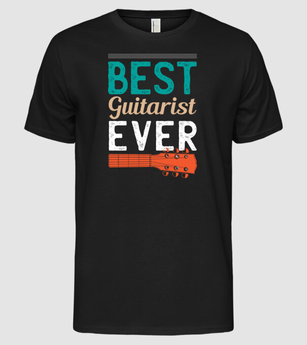 Cel mai bun chitarist model negru pe tricou