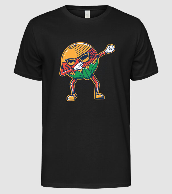 Dubă DAB cărți de joc maghiare model negru pe tricou