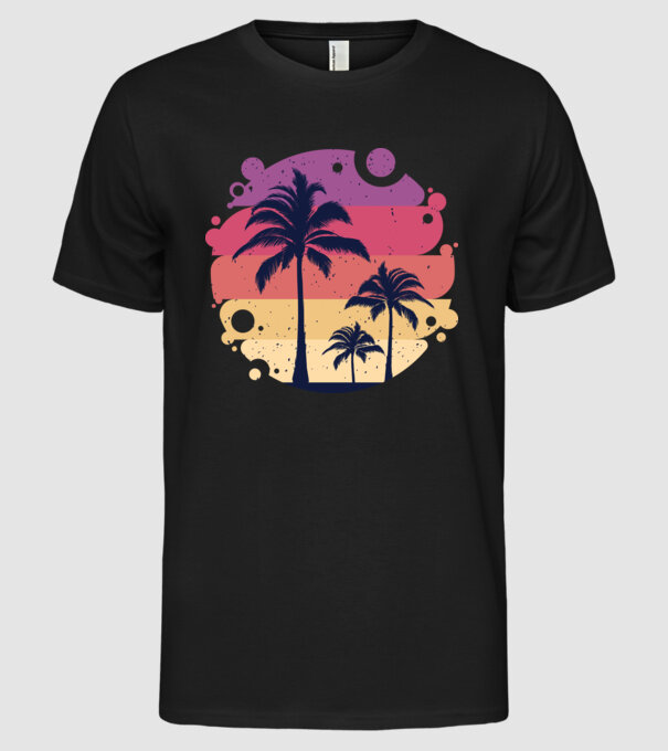 Retro Vara model negru pe tricou