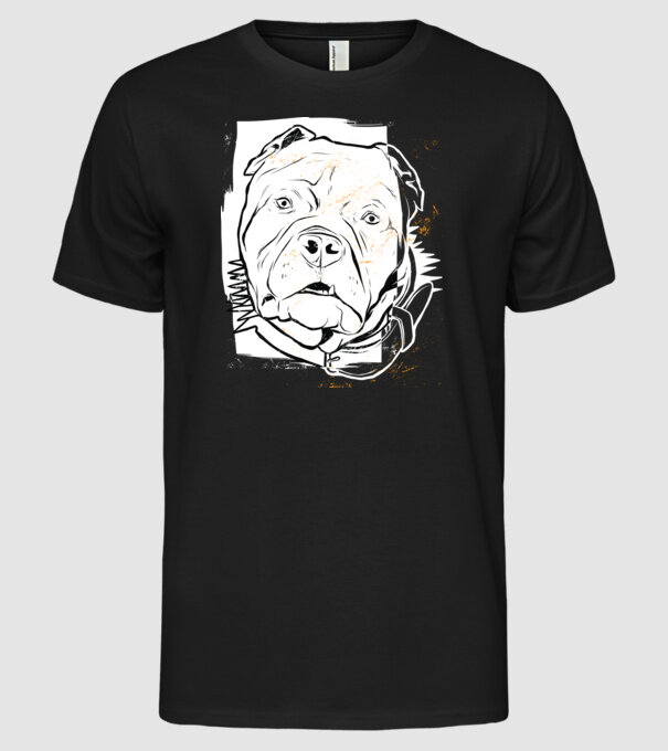 Cap Pitbull model negru pe tricou