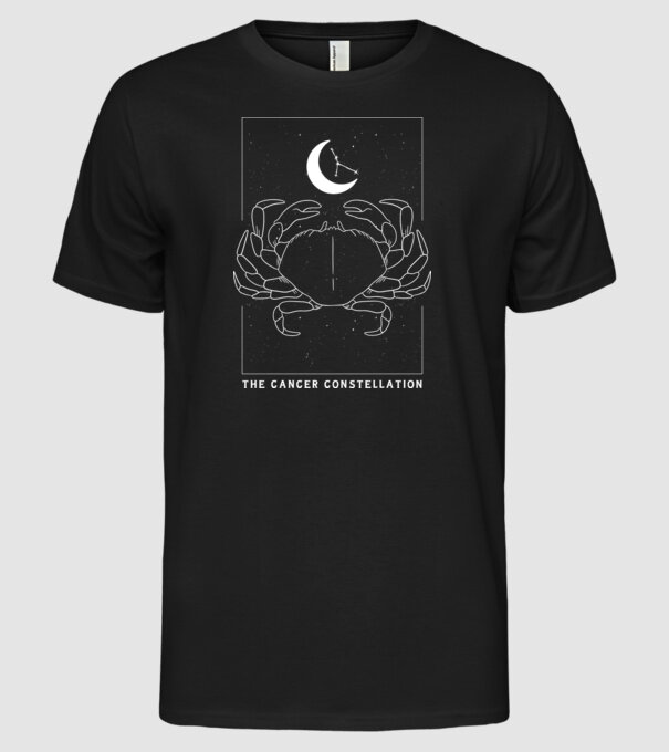 The Cancer Constellation model negru pe tricou