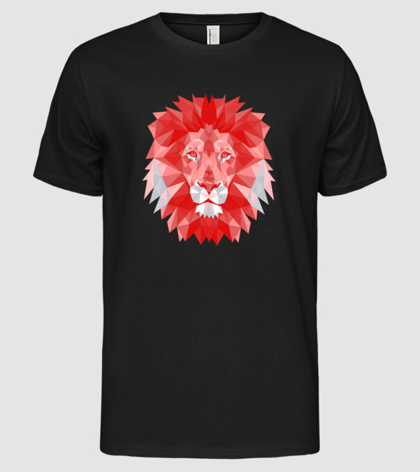 Red Lion model negru pe tricou