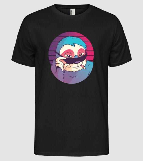 Retro Leneș model negru pe tricou