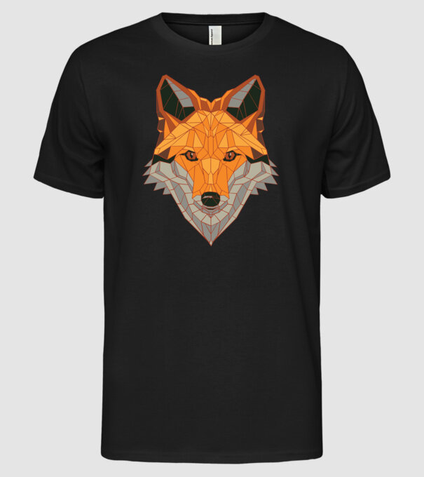 Cap de Vulpe model negru pe tricou