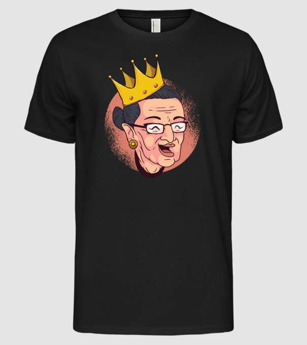 Ruth Bader Ginsburg model negru pe tricou