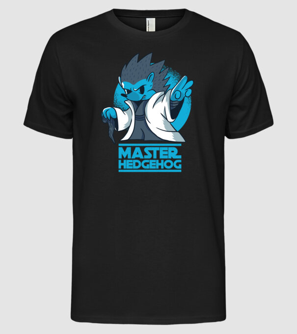 Maestru Arici model negru pe tricou
