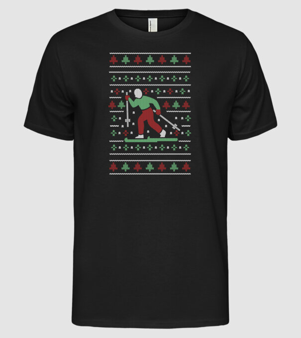 Schi fond Pulover urât model negru pe tricou