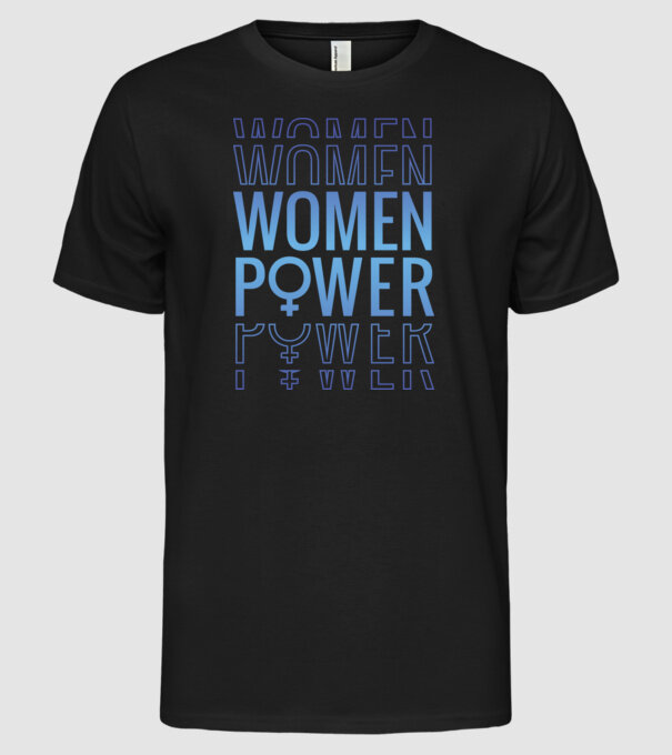 Women Power de Ziua Femeii model negru pe tricou