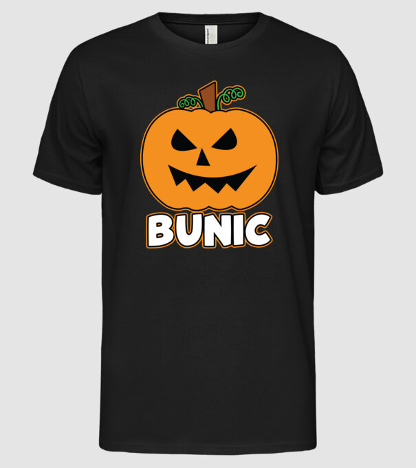 bunic model negru pe tricou