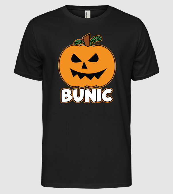 bunic model negru pe tricou