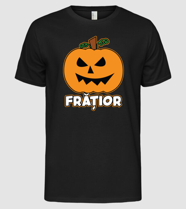 frățior model negru pe tricou