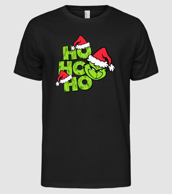 Ho Ho Ho - Grinch model negru pe tricou