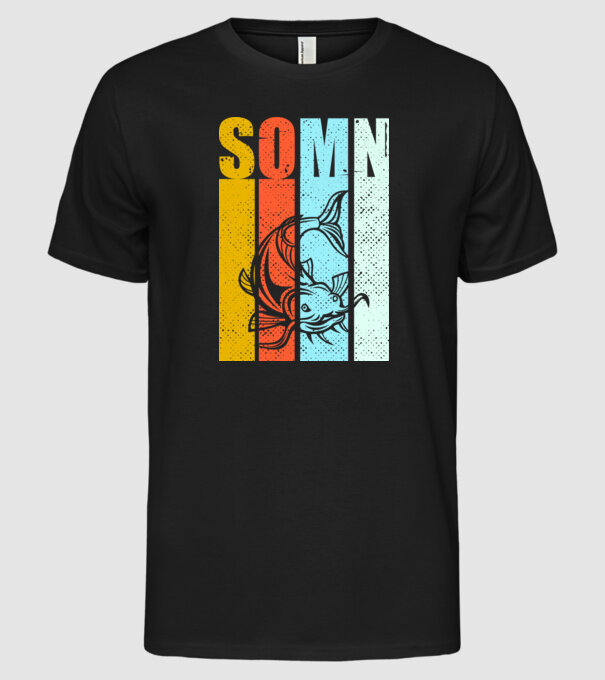 somn model negru pe tricou