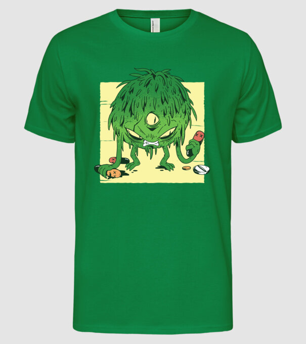 Coronavirus Monstru model verde pe tricou