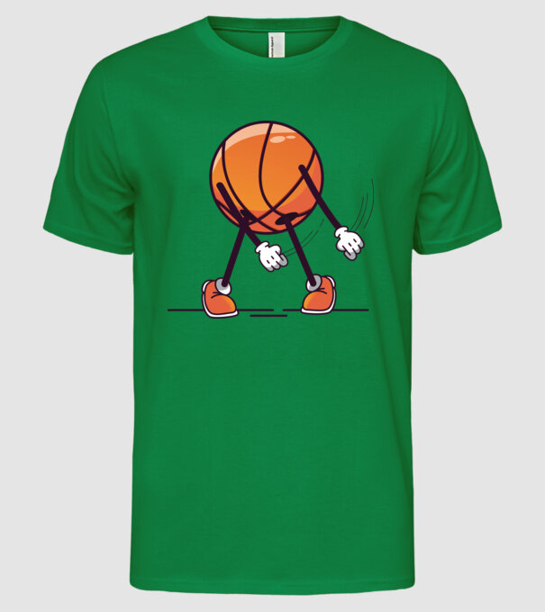 Baschet DAB model verde pe tricou
