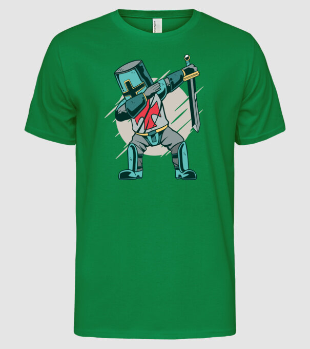 Cavaler DAB model verde pe tricou