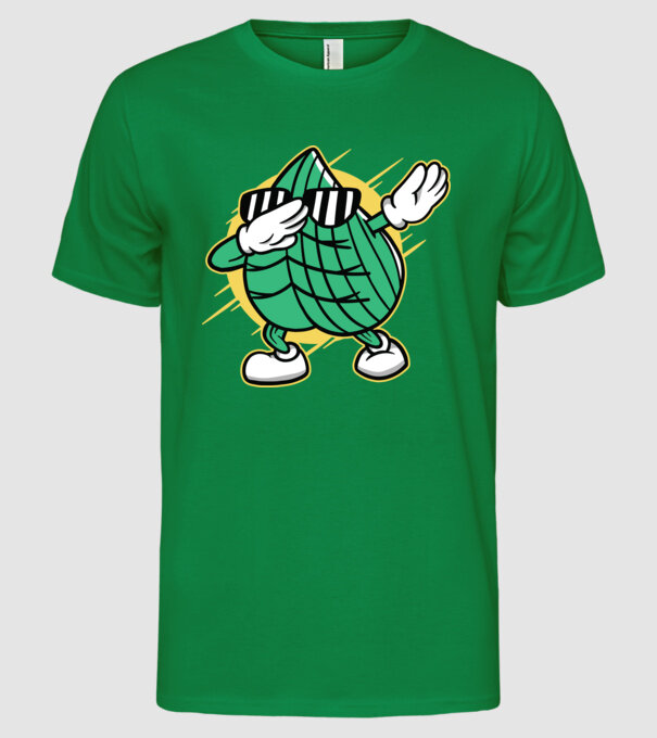 Frunză DAB cărți de joc maghiare model verde pe tricou