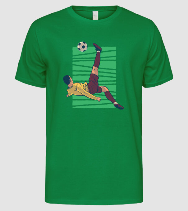 Fotbalist foarfecă model verde pe tricou