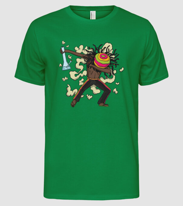 Dreadlock DAB model verde pe tricou