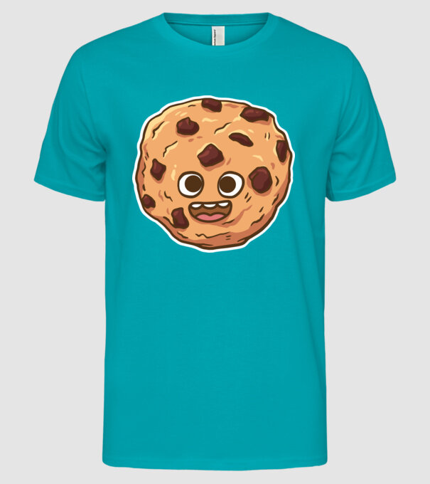 Cookie drăguț model turcoaz pe tricou