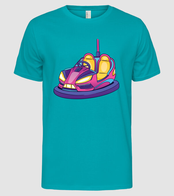 Dodgem model turcoaz pe tricou