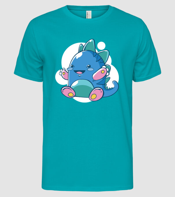 Bebe dragon model turcoaz pe tricou