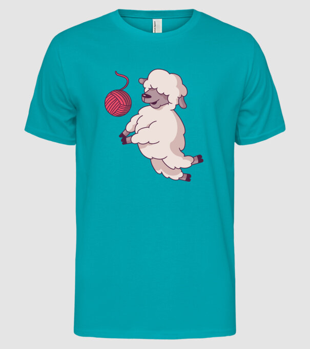 Miel voleibalist model turcoaz pe tricou