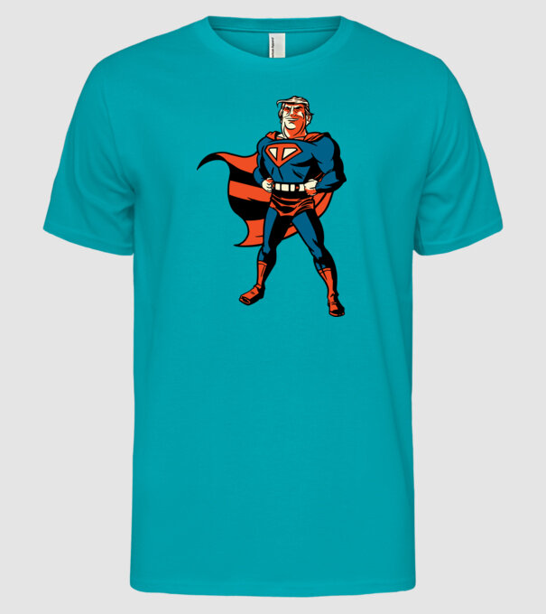 Super Trump Usa 2020 model turcoaz pe tricou