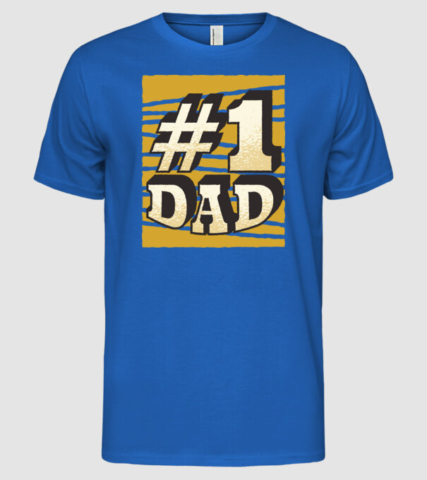 Tata 01 model albastru regal pe tricou