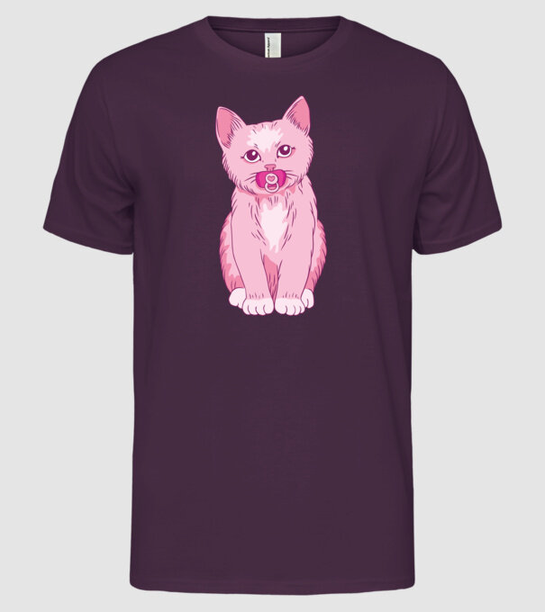 Pisică Baby model mov pe tricou
