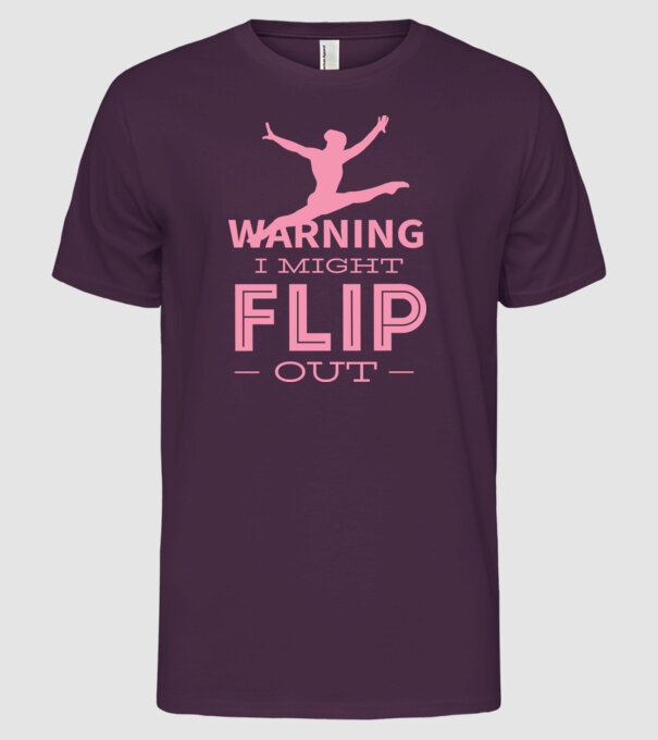 Gimnast model mov pe tricou