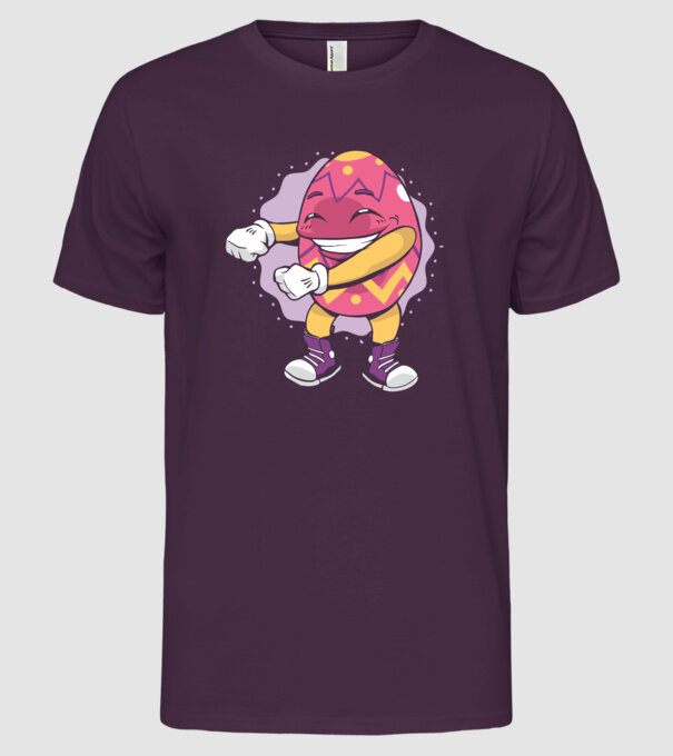 Ouă de Paște DAB model mov pe tricou