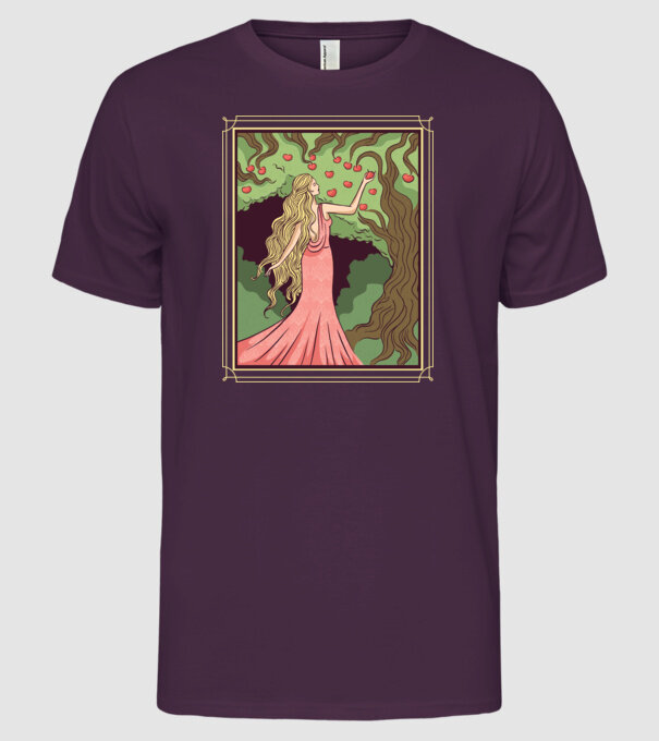 Zeița Idunna model mov pe tricou