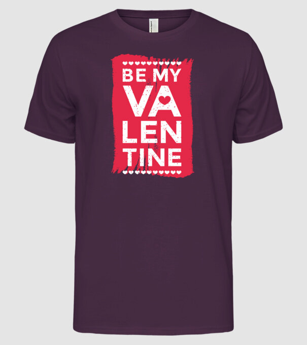 'Fii dragostea mea Tricou drăguț pentru Valentine''s Day' model mov pe tricou