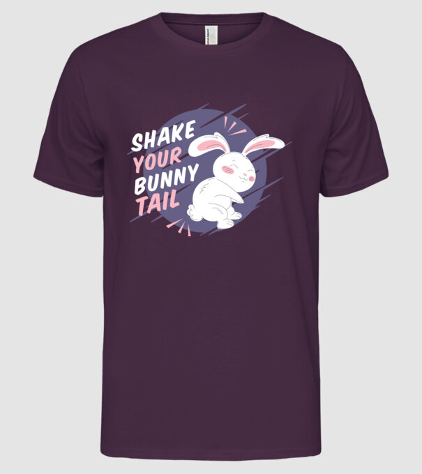 Shake your bunny tail model mov pe tricou