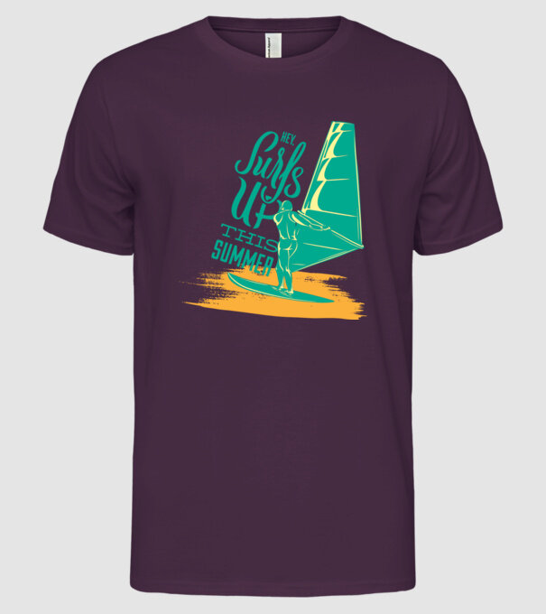 Surfs up this summer model mov pe tricou